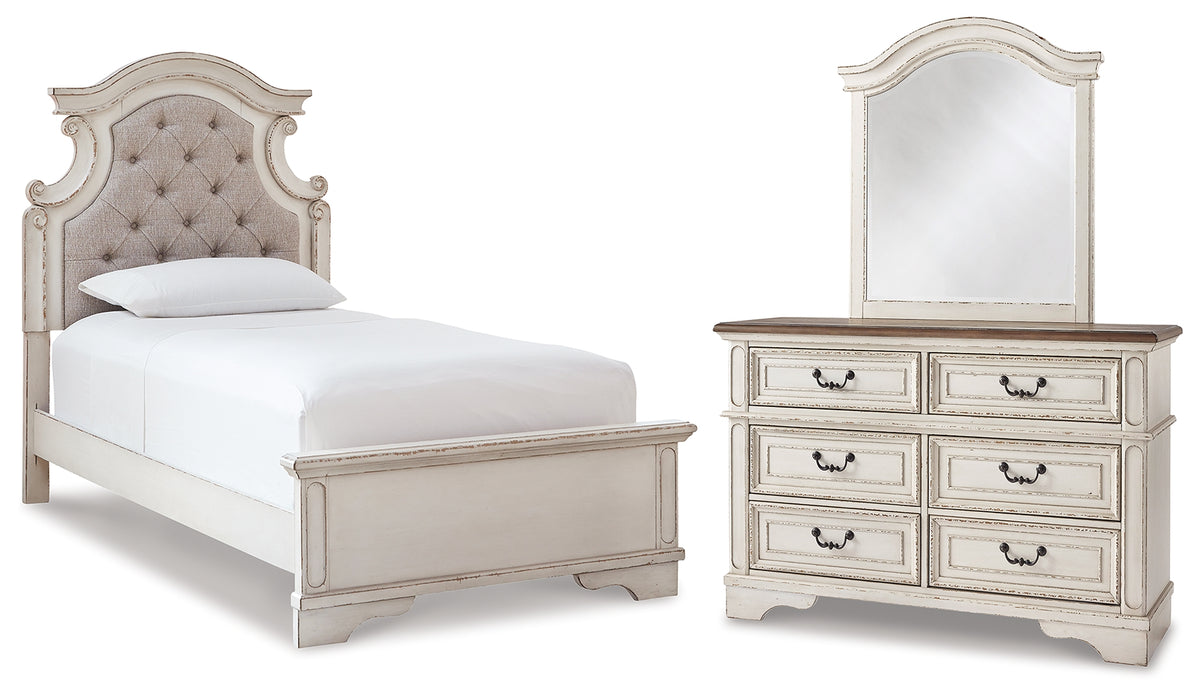 Furniture City Laplace - Ashley Furniture - Realyn Twin Bed, Dresser and Mirror - Twin Bed, Dresser and Mirror - B743B16