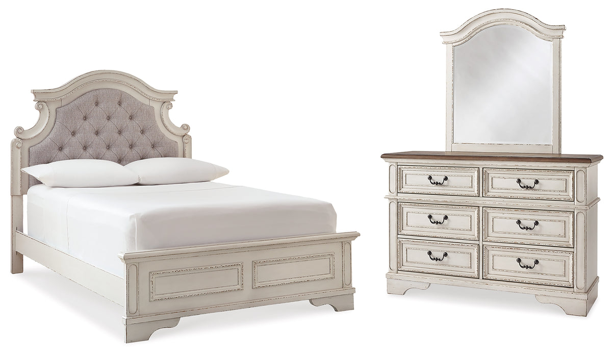 Furniture City Laplace - Ashley Furniture - Realyn Full Panel Bed, Dresser and Mirror - Full Panel Bed, Dresser and Mirror - B743B17