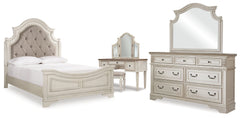 Furniture City Laplace - Ashley Furniture - Realyn Queen Panel Bed, Dresser, Mirror and Vanity - Queen Panel Bed, Dresser, Mirror and Vanity - B743B86