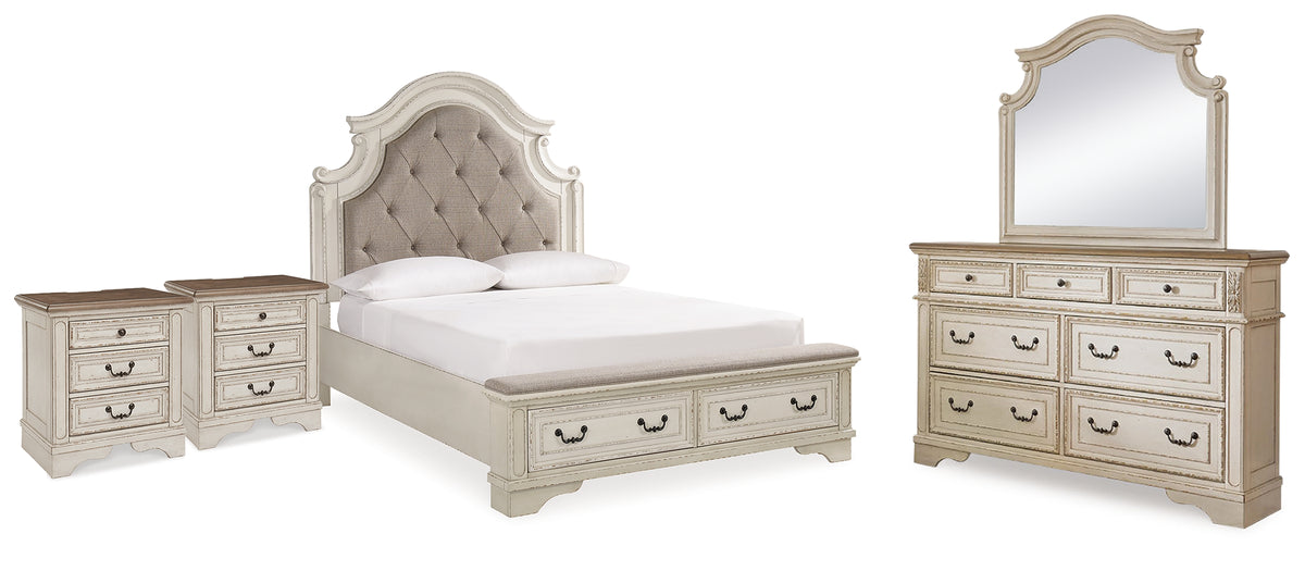 Furniture City Laplace - Ashley Furniture - Realyn Queen Panel Bed, Dresser, Mirror and 2 Nightstands - Queen Panel Bed, Dresser, Mirror and 2 Nightstands - B743B83
