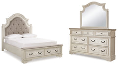 Furniture City Laplace - Ashley Furniture - Realyn Queen Storage Bed, Dresser and Mirror - Queen Storage Bed, Dresser and Mirror - B743B19