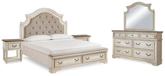 Furniture City Laplace - Ashley Furniture - Realyn King Panel Bed, Dresser, Mirror and 2 Nightstands - King Panel Bed, Dresser, Mirror and 2 Nightstands - B743B64