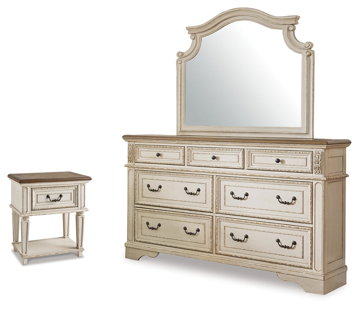 Furniture City Laplace - Ashley Furniture - Realyn Dresser, Mirror and Nightstand - Dresser, Mirror and Nightstand - B743B79