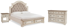 Furniture City Laplace - Ashley Furniture - Realyn King Storage Bed, Dresser and Nightstand - King Storage Bed, Dresser and Nightstand - B743B62