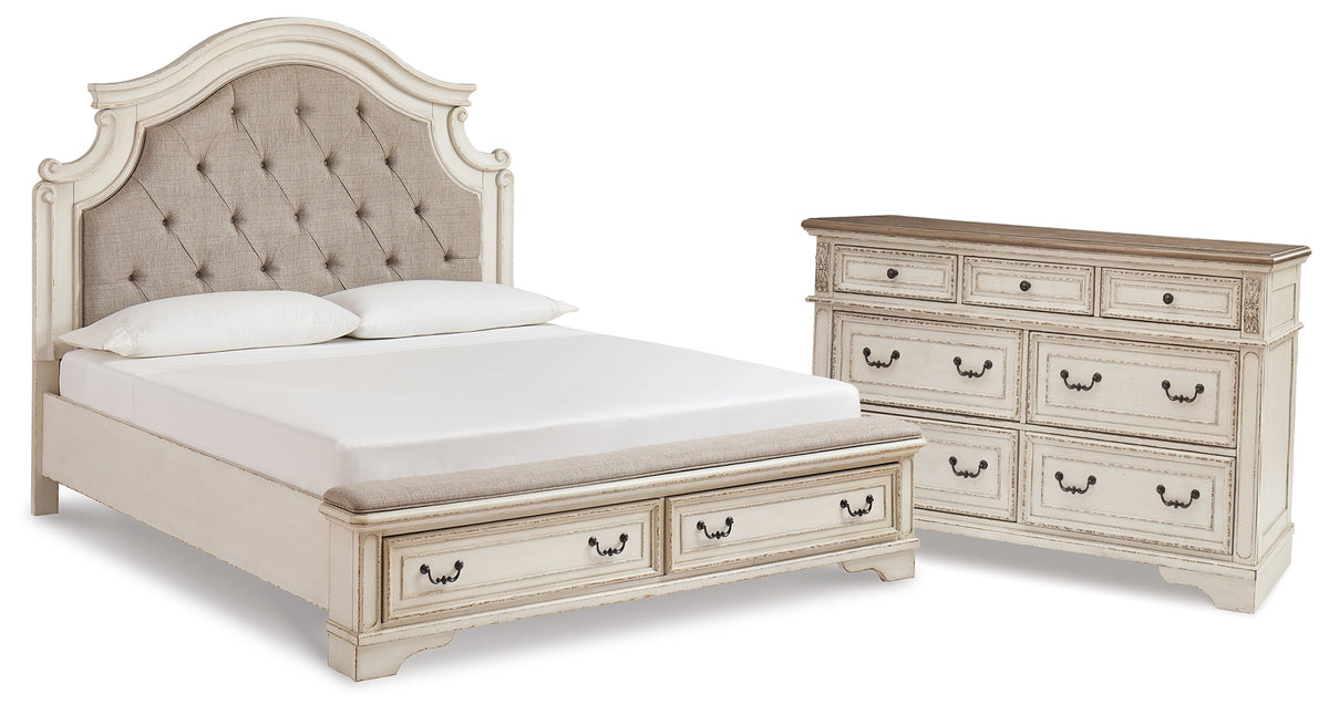 Furniture City Laplace - Ashley Furniture - Realyn King Panel Storage Bed and Dresser - King Panel Storage Bed and Dresser - B743B74