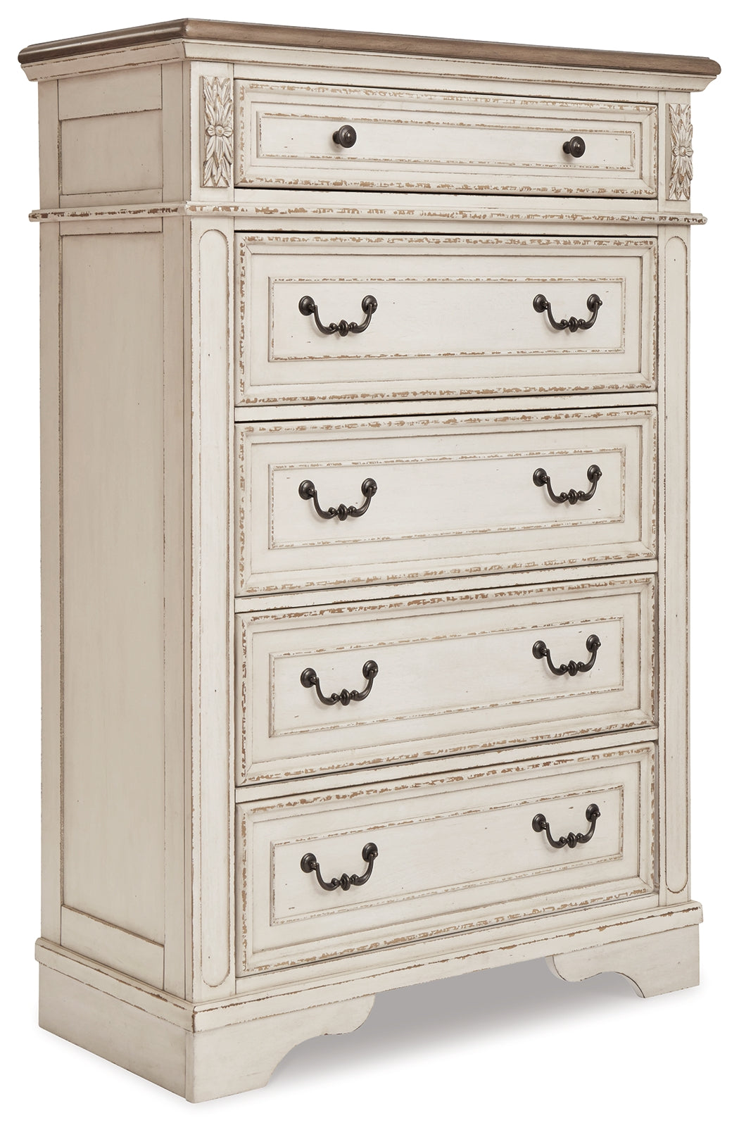 Furniture City Laplace - Ashley Furniture - Realyn Bedroom - Five Drawer Chest / Two-tone - B743-46