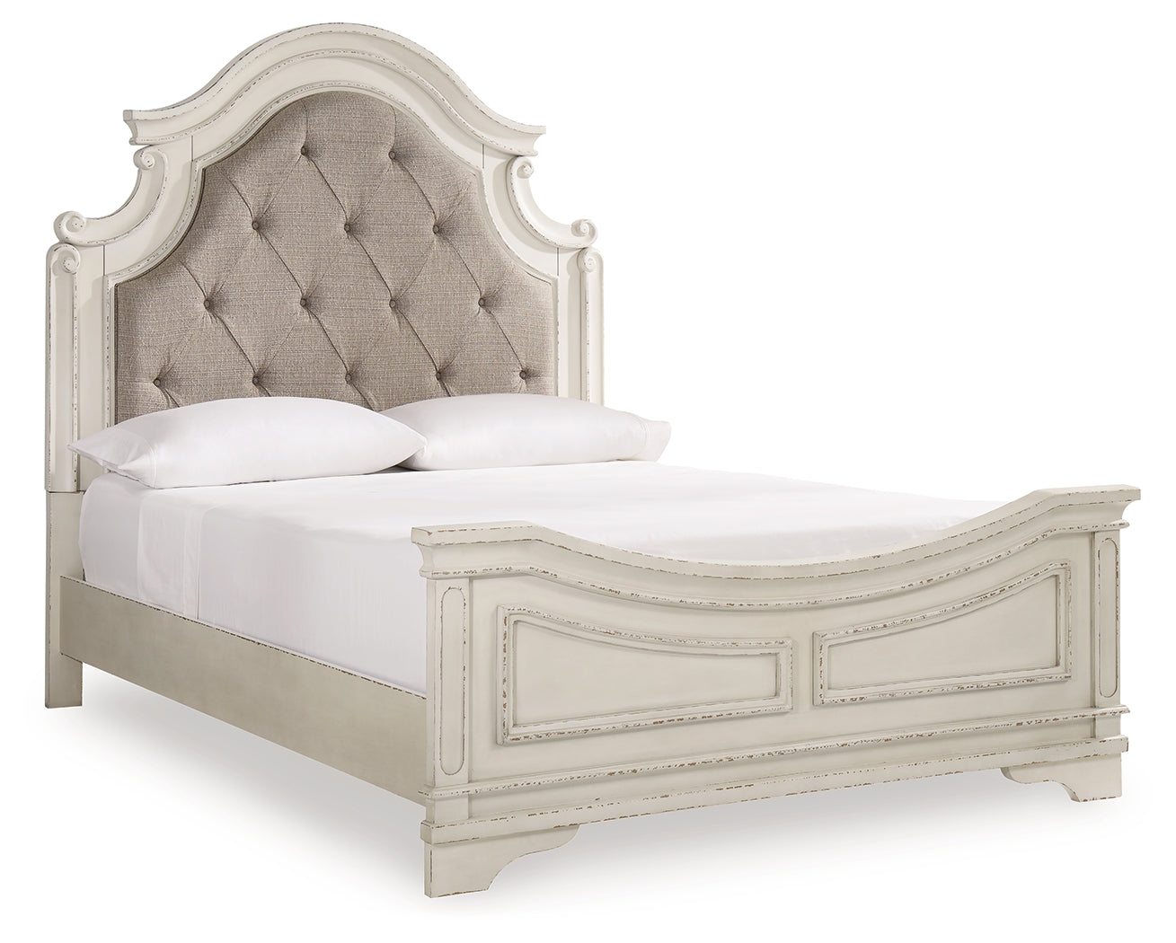 Furniture City Laplace - Ashley Furniture - Realyn Bedroom - California King Upholstered Storage Bed / Two-tone - B743B21
