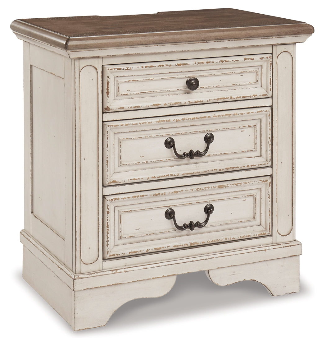 Furniture City Laplace - Ashley Furniture - Realyn Bedroom - Three Drawer Night Stand / Two-tone - B743-93