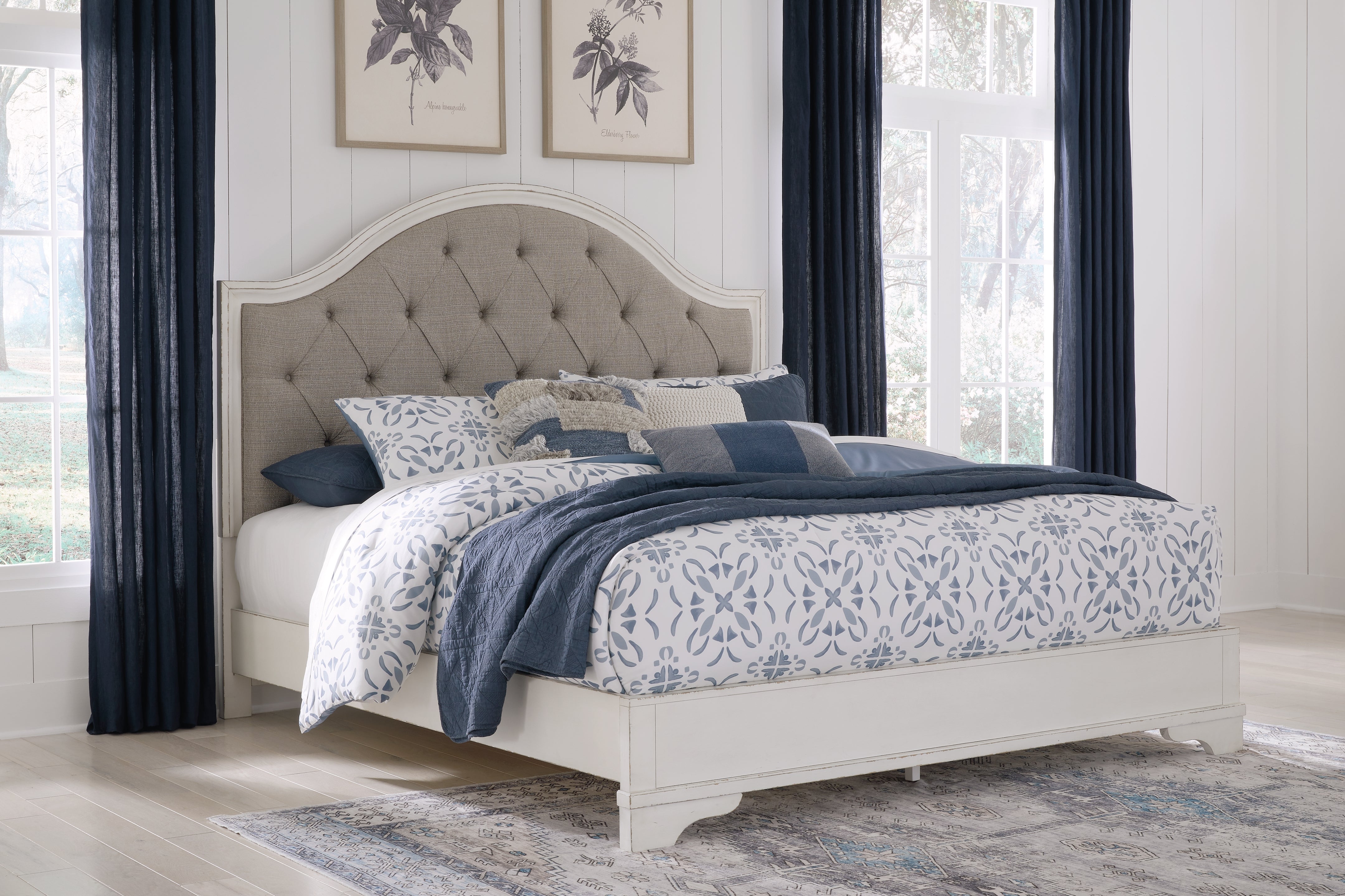 Furniture City Laplace - Ashley Furniture - Blendon Bedroom - King Upholstered Panel Bed - B747B3