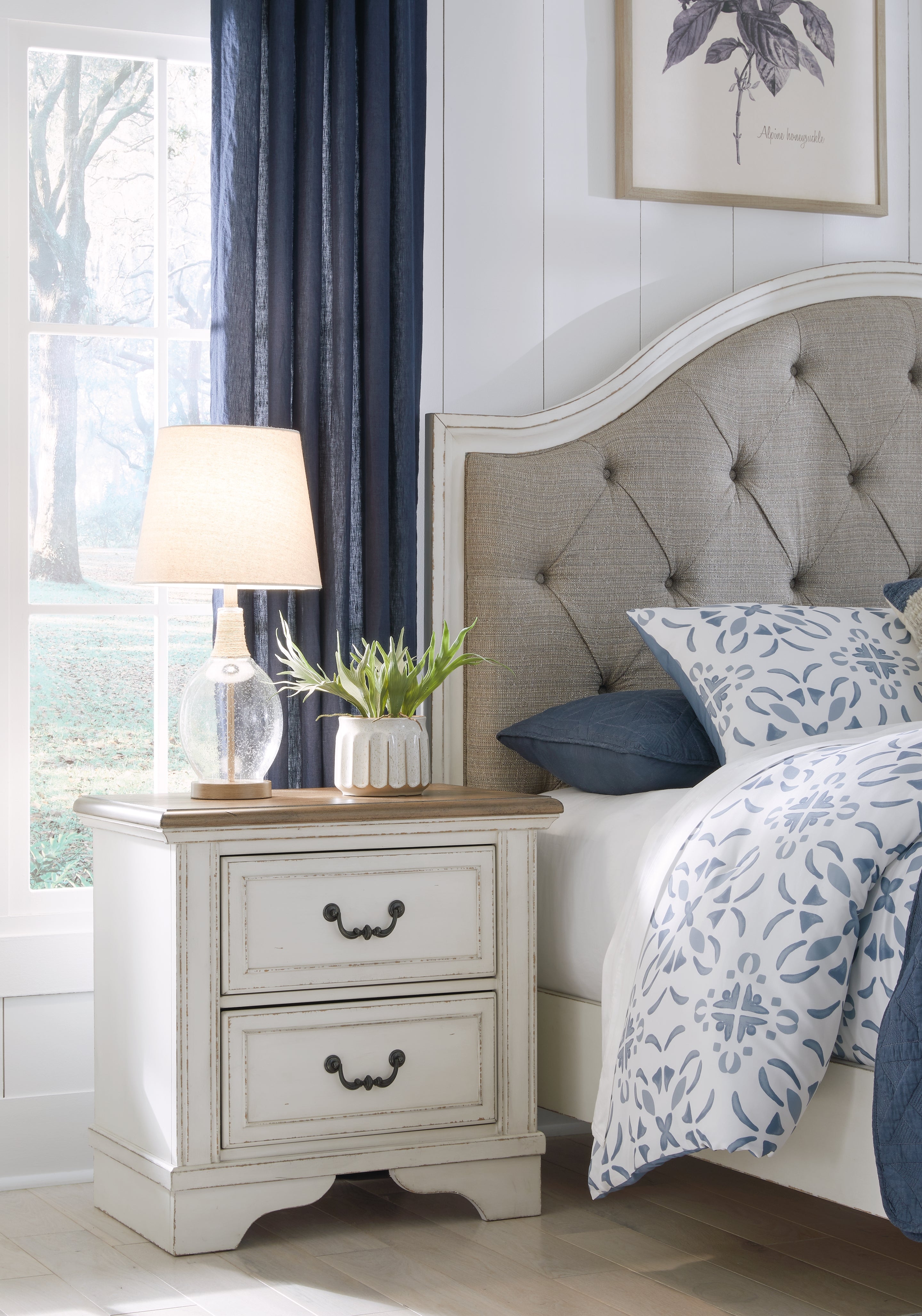 Furniture City Laplace - Ashley Furniture - Blendon Bedroom - Two Drawer Night Stand - B747-92