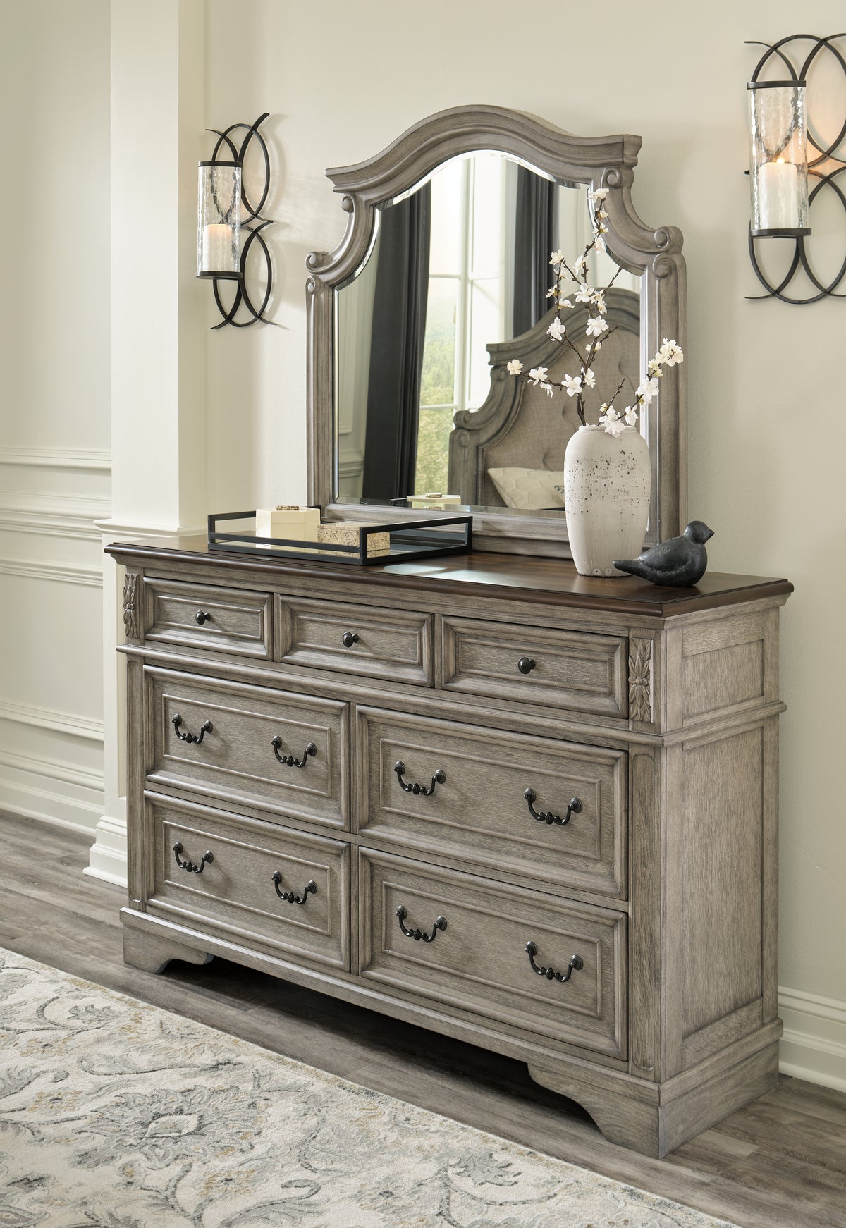 Furniture City Laplace - Ashley Furniture - Lodenbay Dresser and Mirror - Dresser and Mirror - B751B1