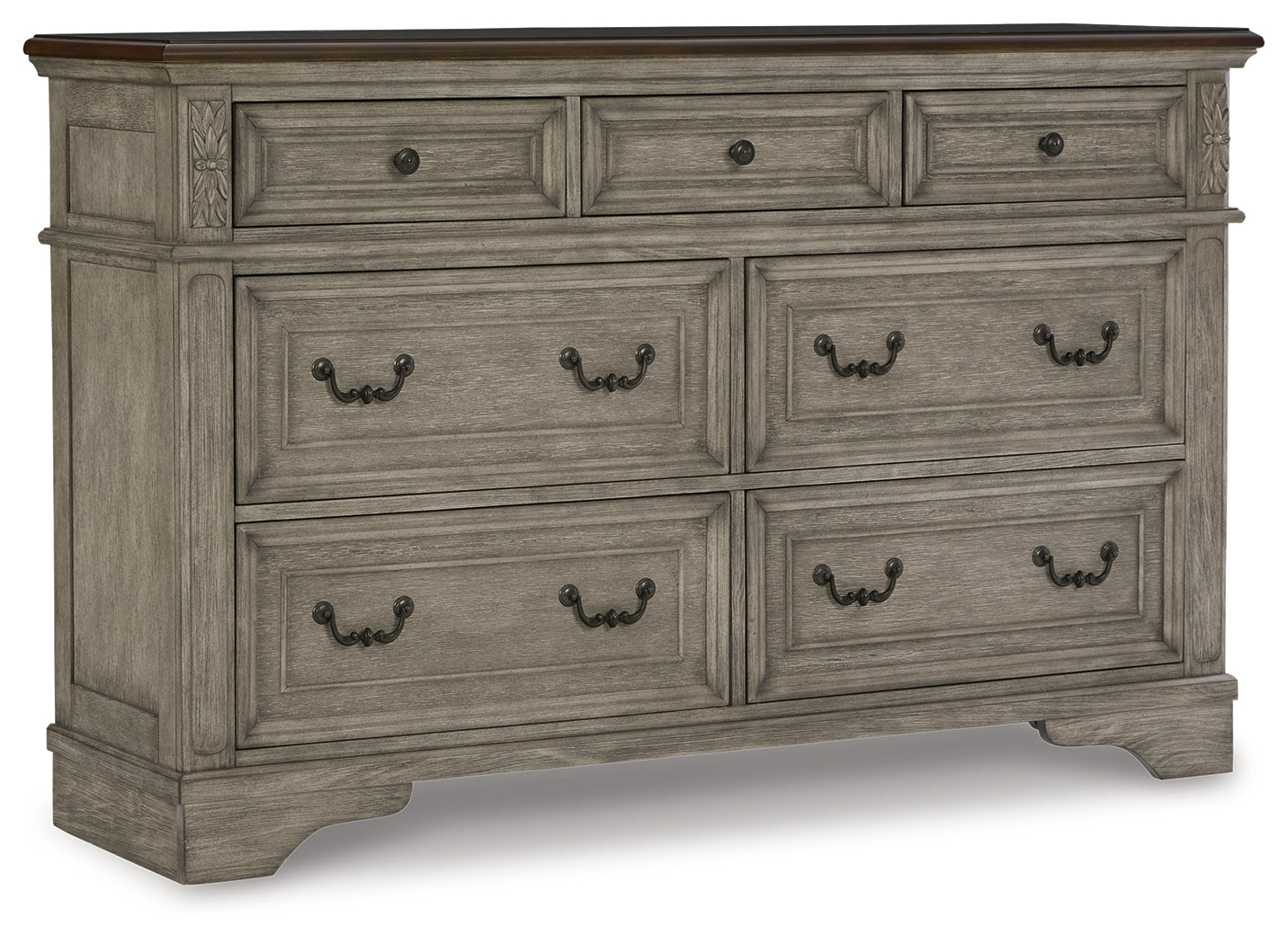 Furniture City Laplace - Ashley Furniture - Lodenbay Bedroom - Three Drawer Night Stand / Antique Gray/Brown - B751-93