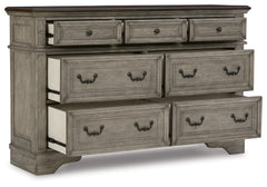 Furniture City Laplace - Ashley Furniture - Lodenbay Bedroom - Three Drawer Night Stand / Antique Gray/Brown - B751-93