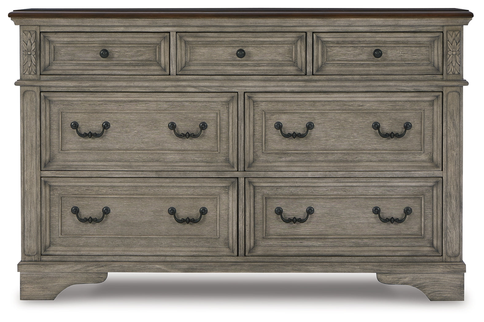 Furniture City Laplace - Ashley Furniture - Lodenbay Bedroom - Three Drawer Night Stand / Antique Gray/Brown - B751-93