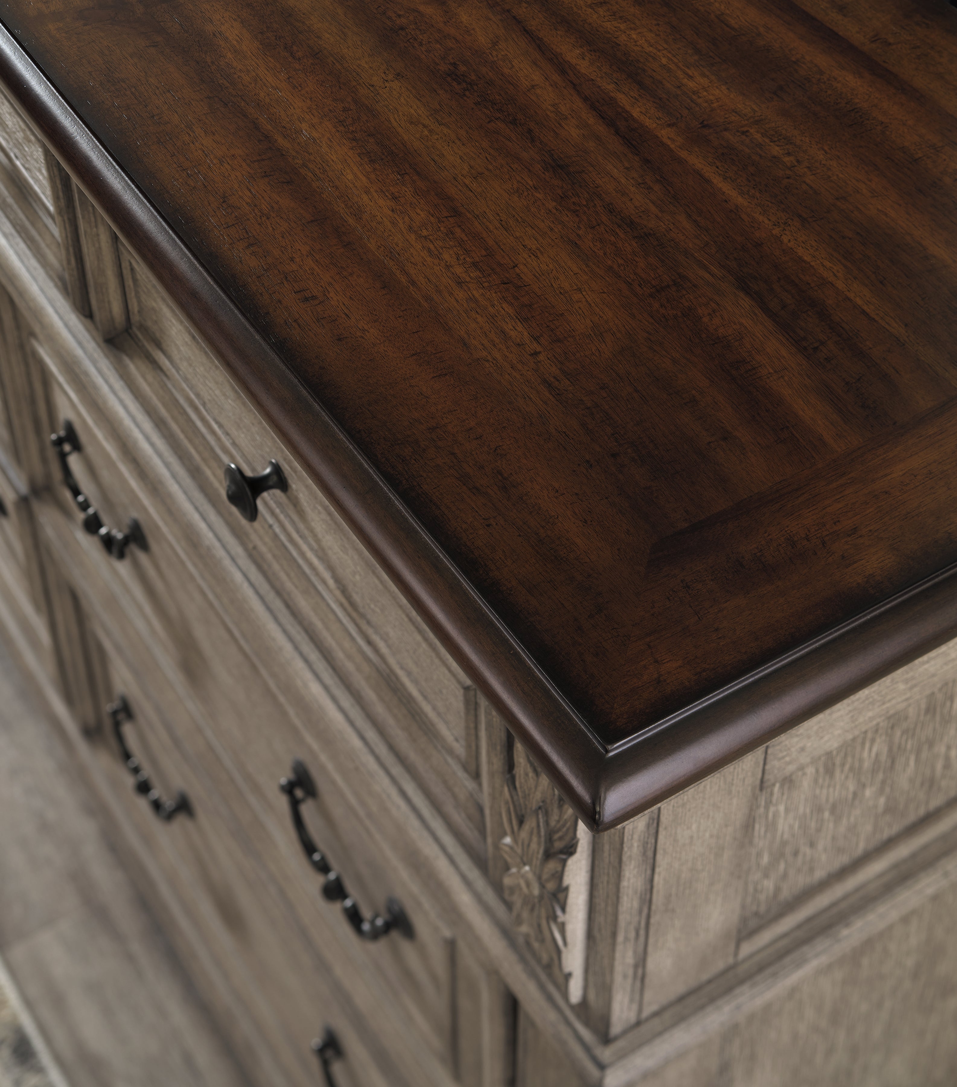 Furniture City Laplace - Ashley Furniture - Lodenbay Bedroom - King Panel Bed / Antique Gray - B751B4