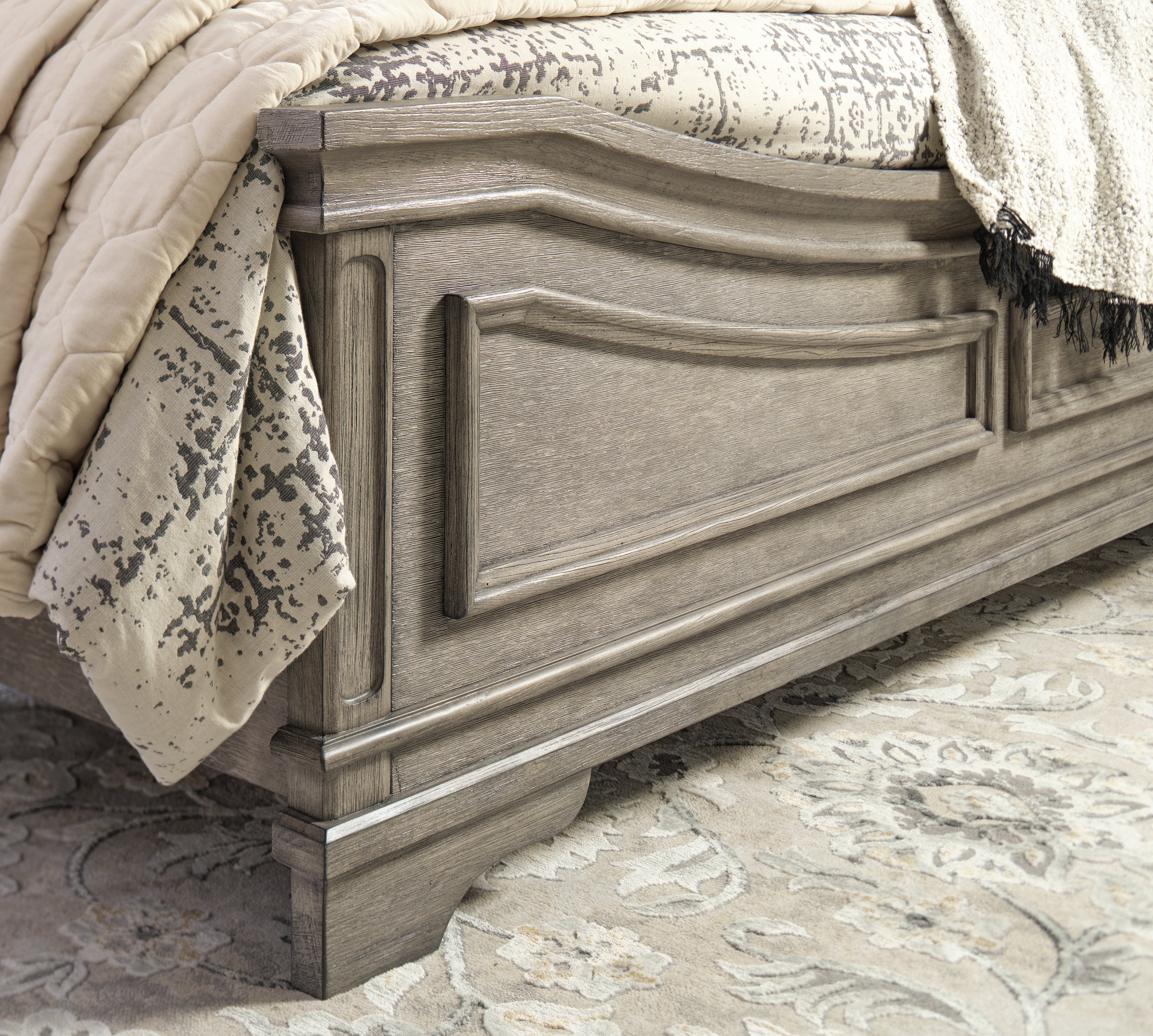 Furniture City Laplace - Ashley Furniture - Lodenbay Bedroom - King Panel Bed / Antique Gray - B751B4