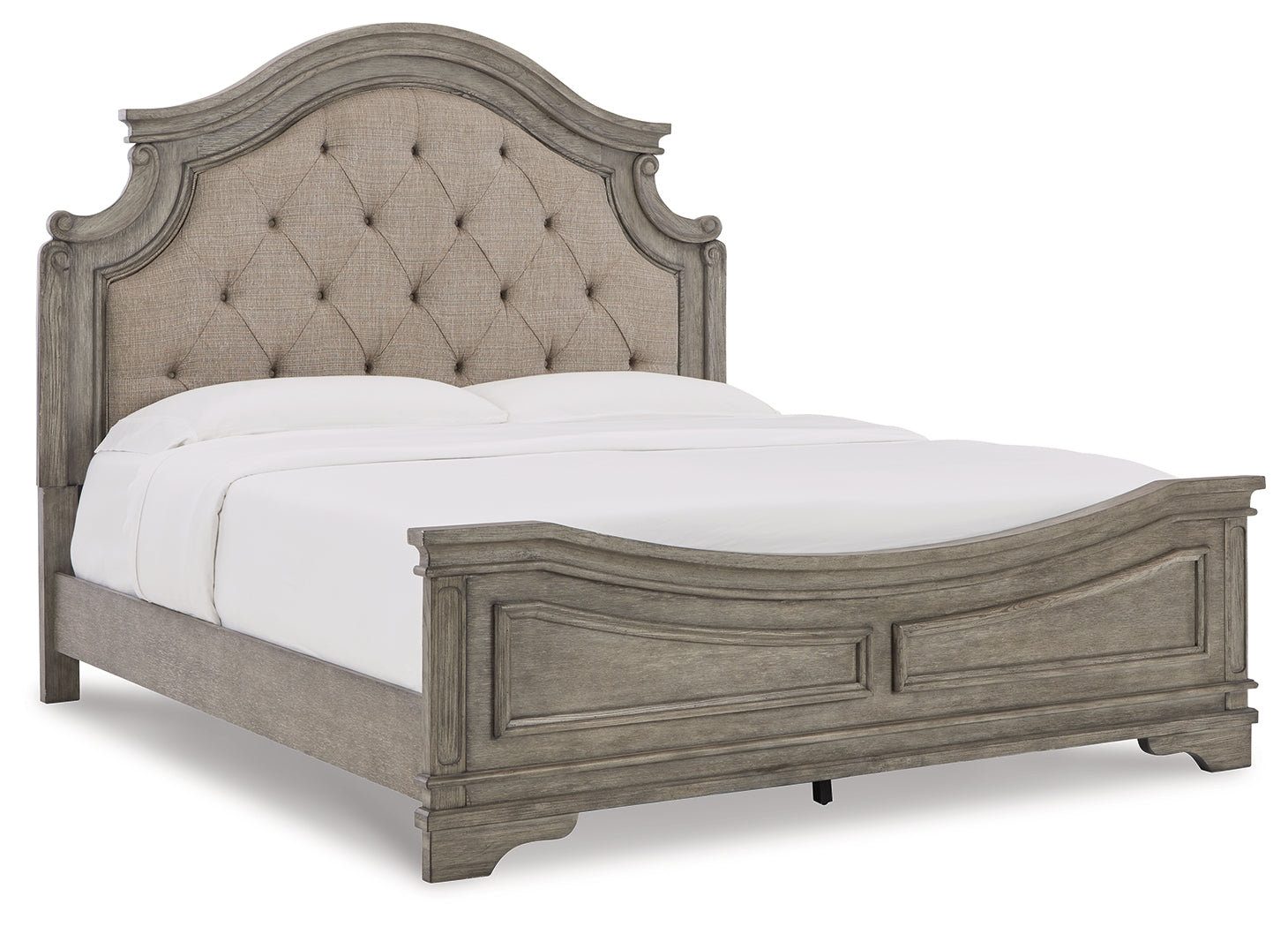 Furniture City Laplace - Ashley Furniture - Lodenbay Bedroom - King Panel Bed / Antique Gray - B751B4