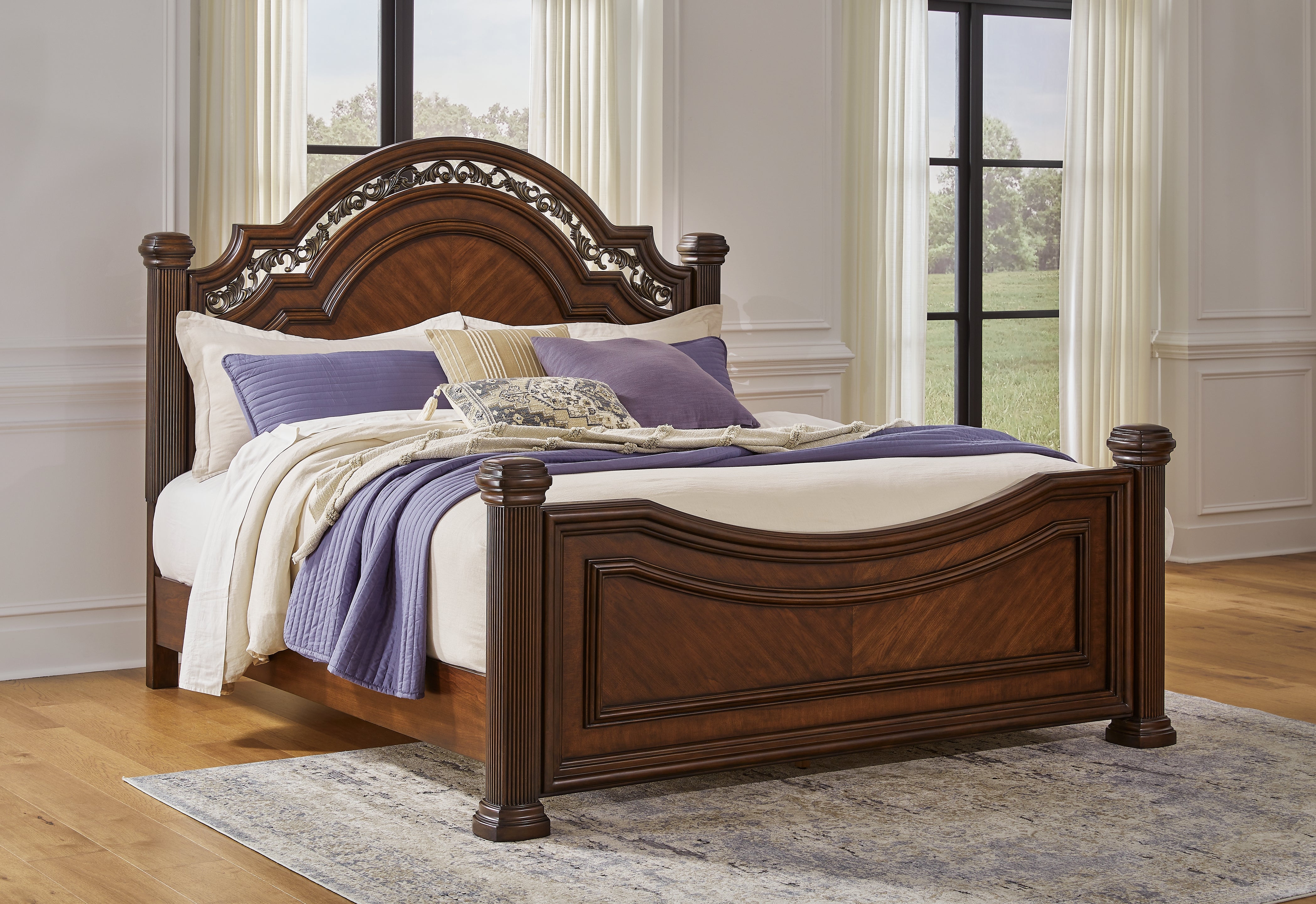 Furniture City Laplace - Ashley Furniture - Lavinton Bedroom - King Poster Bed - B764B9