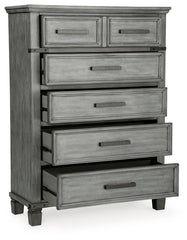 Furniture City Laplace - Ashley Furniture - Russelyn Bedroom - Five Drawer Chest / Gray - B772-46