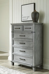 Furniture City Laplace - Ashley Furniture - Russelyn Bedroom - Five Drawer Chest / Gray - B772-46