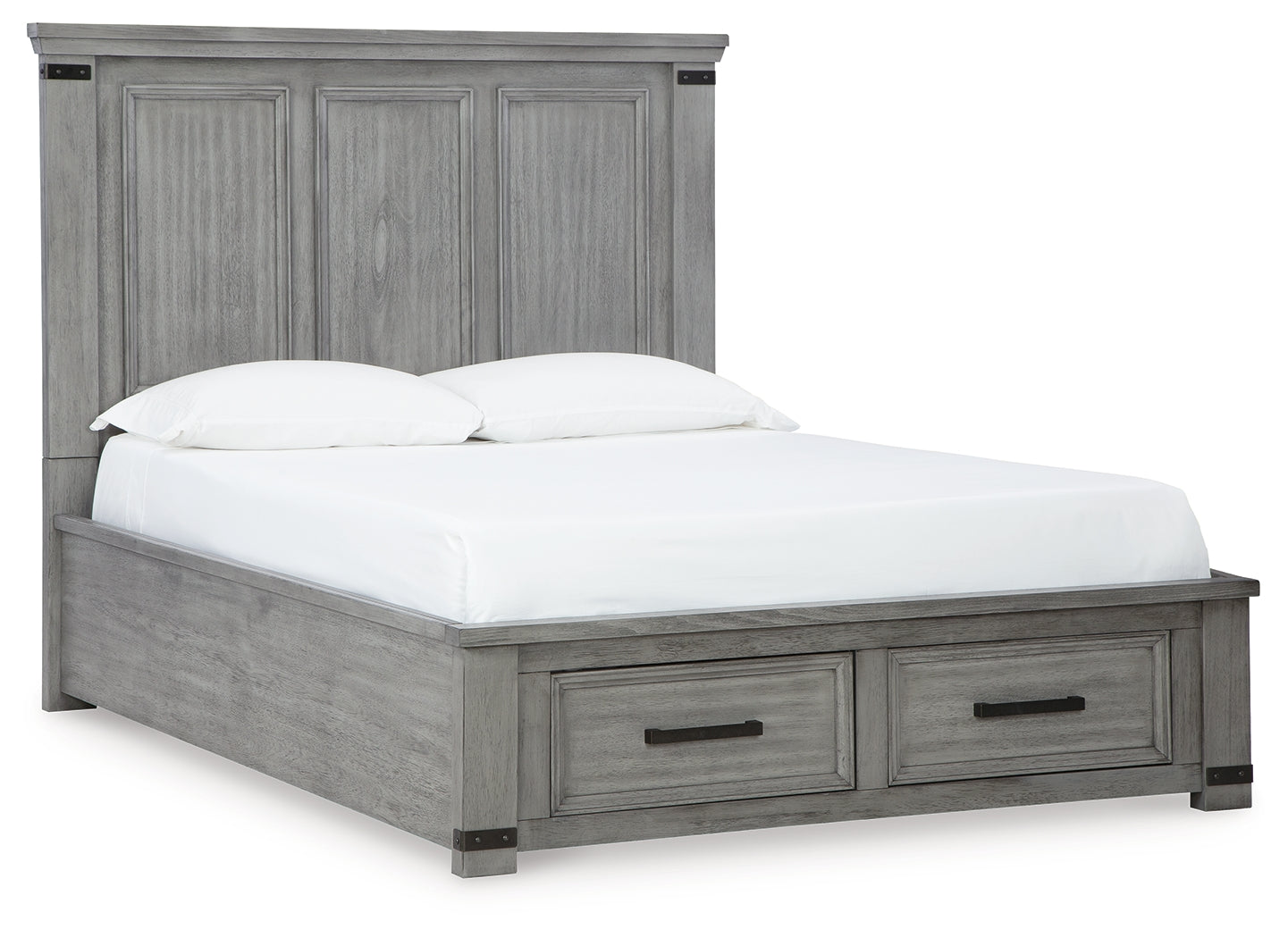 Furniture City Laplace - Ashley Furniture - Russelyn Bedroom - Queen Storage Bed / Gray - B772B3