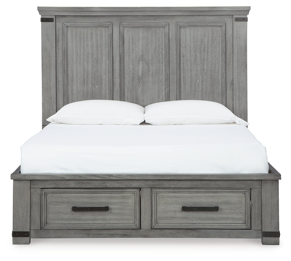 Furniture City Laplace - Ashley Furniture - Russelyn Bedroom - Queen Storage Bed / Gray - B772B3