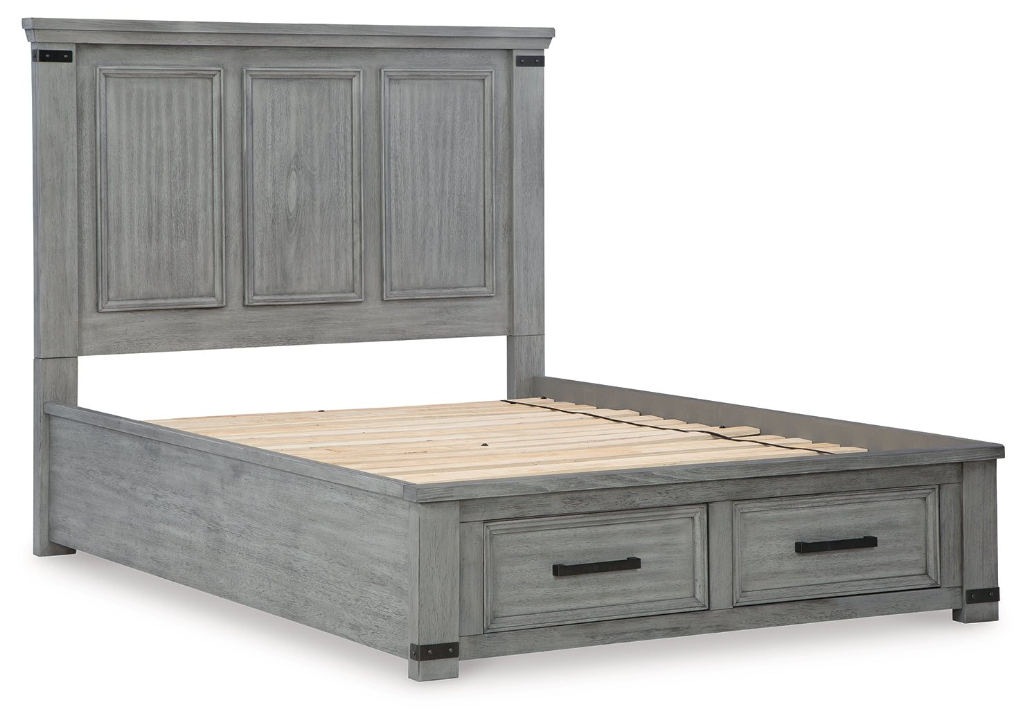 Furniture City Laplace - Ashley Furniture - Russelyn Bedroom - Queen Storage Bed / Gray - B772B3