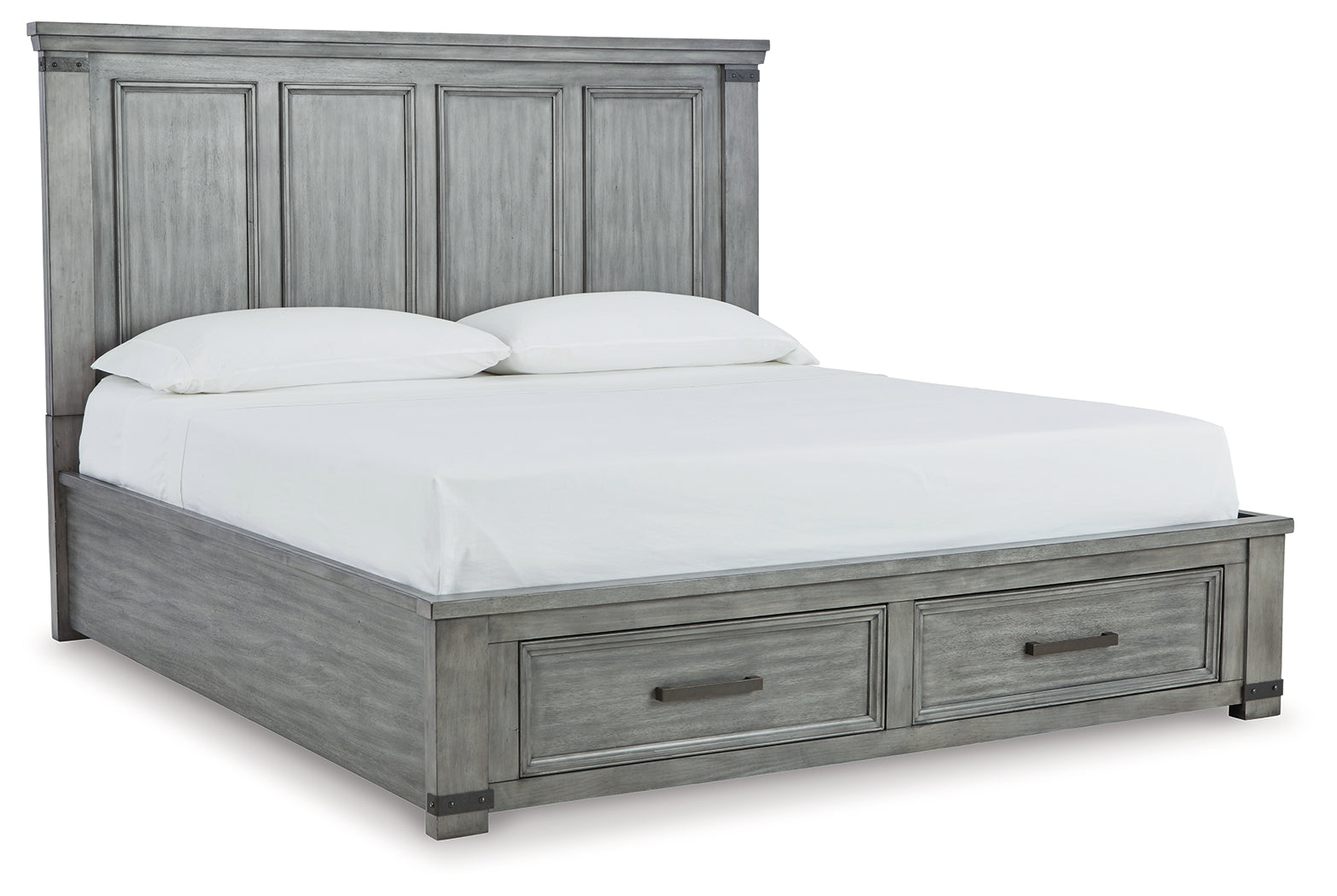 Furniture City Laplace - Ashley Furniture - Russelyn Bedroom - California King Storage Bed / Gray - B772B9