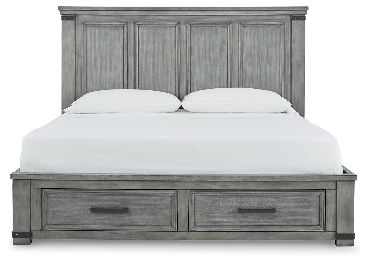 Furniture City Laplace - Ashley Furniture - Russelyn Bedroom - California King Storage Bed / Gray - B772B9