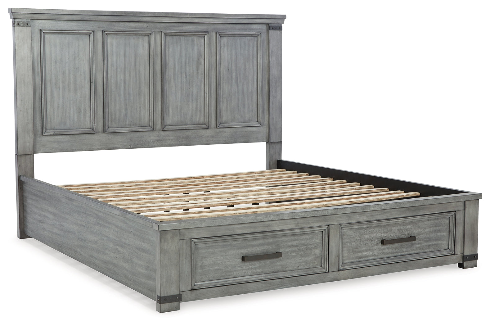 Furniture City Laplace - Ashley Furniture - Russelyn Bedroom - California King Storage Bed / Gray - B772B9