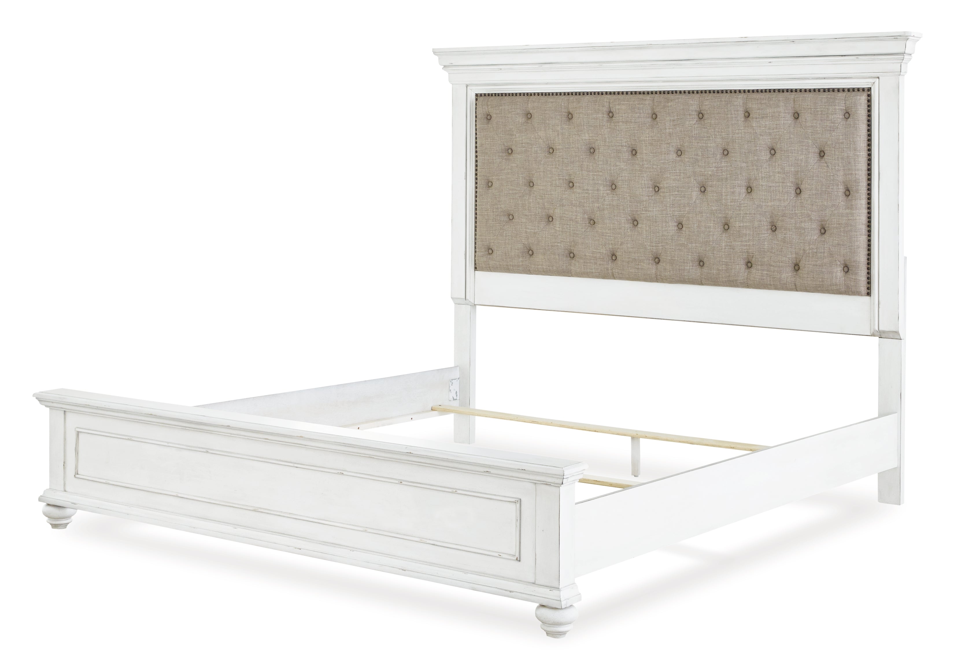 Furniture City Laplace - Ashley Furniture - Kanwyn Bedroom - King Panel Bed / Whitewash - B777B10
