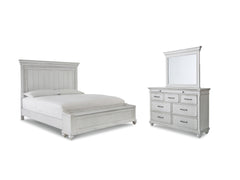 Furniture City Laplace - Ashley Furniture - Kanwyn Queen Bed with Mirrored Dresser - Queen Bed with Mirrored Dresser - B777B7