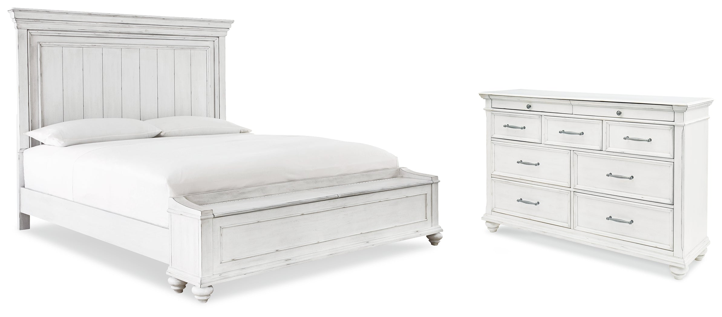 Furniture City Laplace - Ashley Furniture - Kanwyn King Storage Panel Bed and Dresser - King Storage Panel Bed and Dresser - B777B24