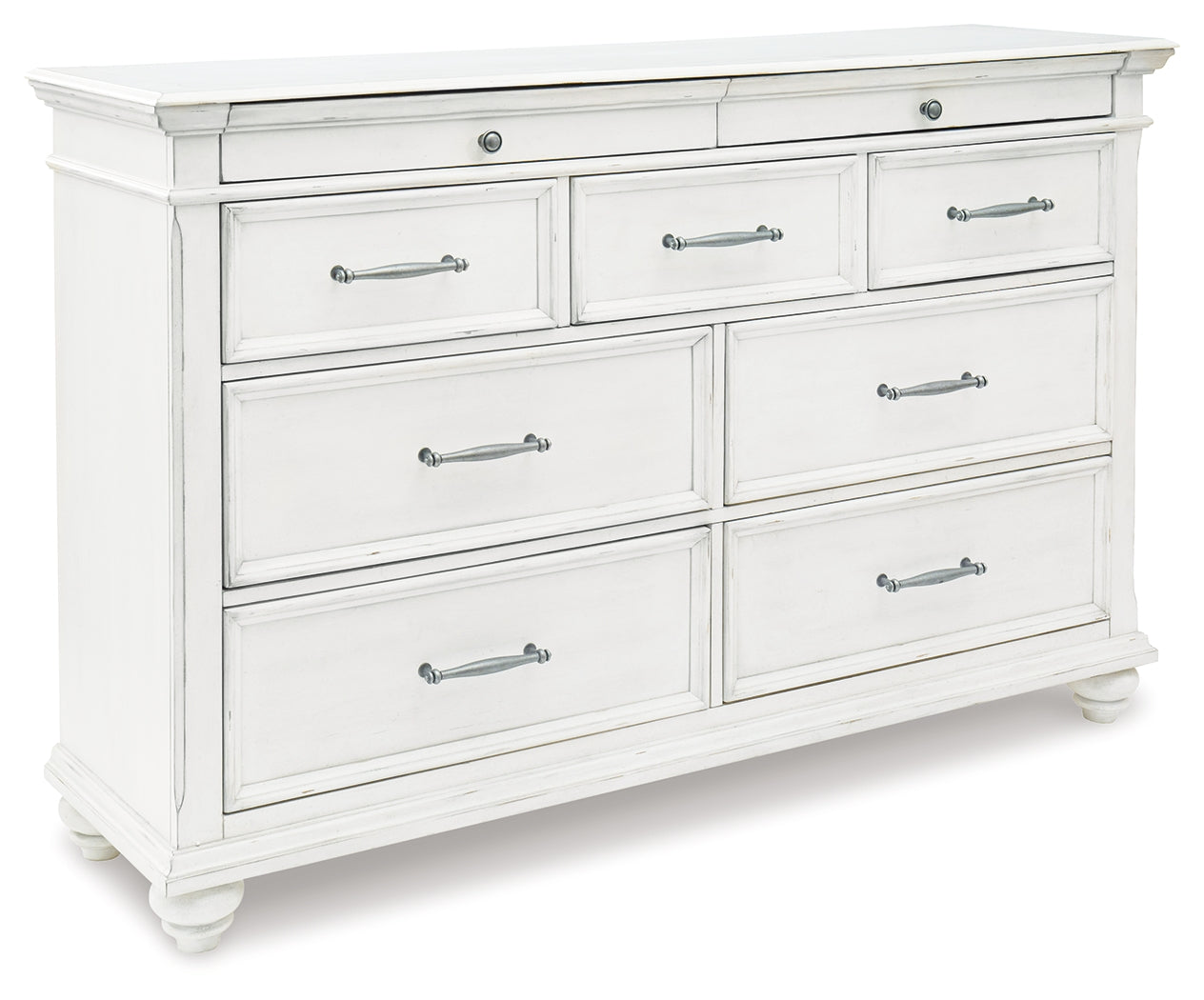 Furniture City Laplace - Ashley Furniture - Kanwyn Bedroom - Dresser / Whitewash - B777-31