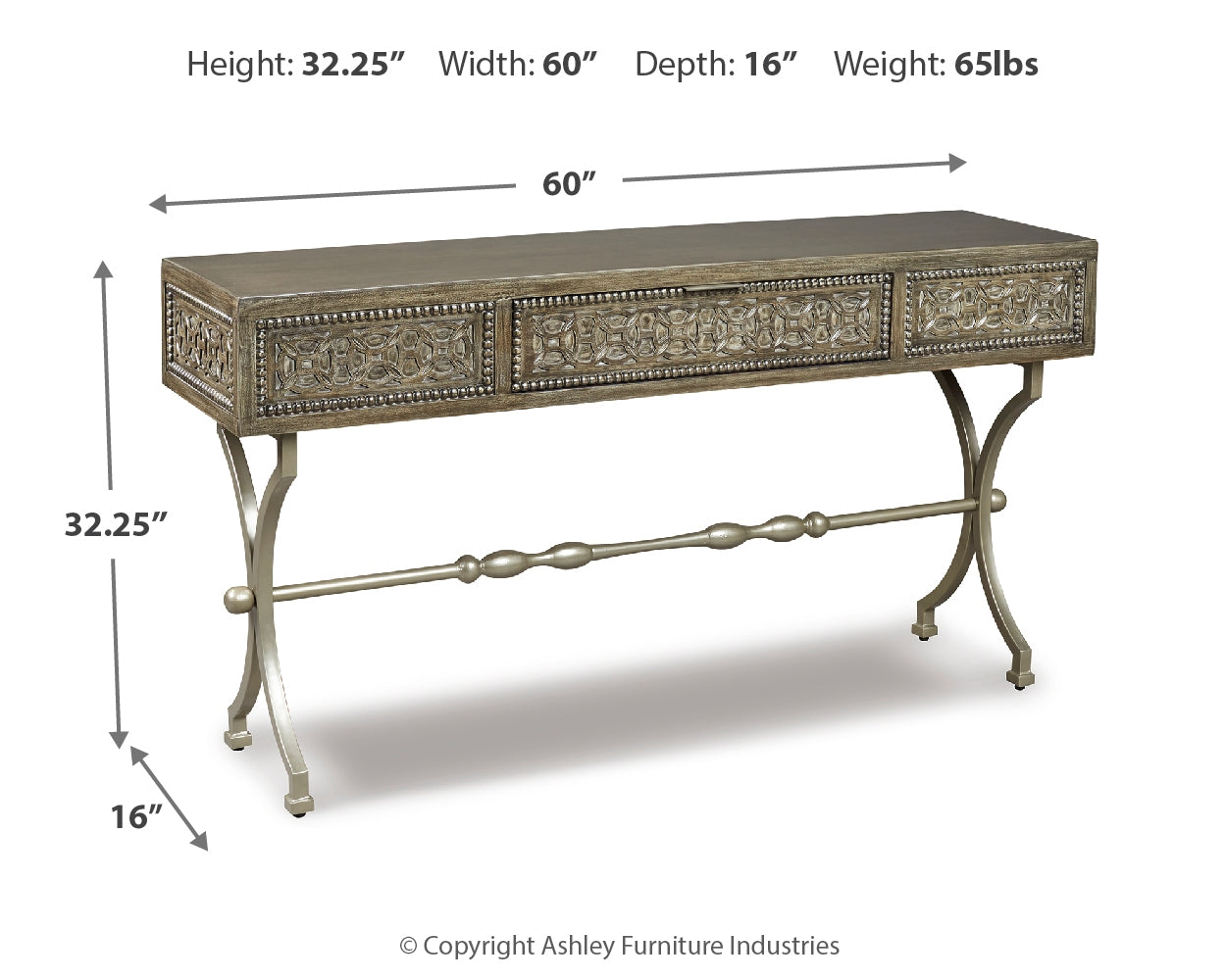 Furniture City Laplace - Ashley Furniture - Kanwyn Bedroom - Dresser / Whitewash - B777-31