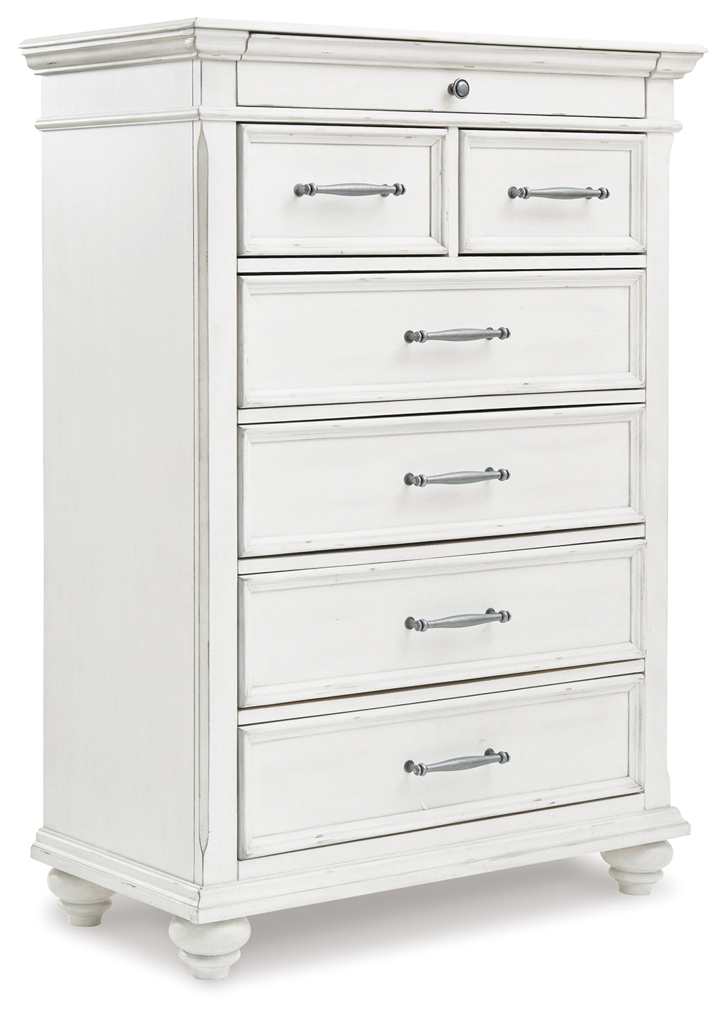 Furniture City Laplace - Ashley Furniture - Kanwyn Bedroom - Chest / Whitewash - B777-46