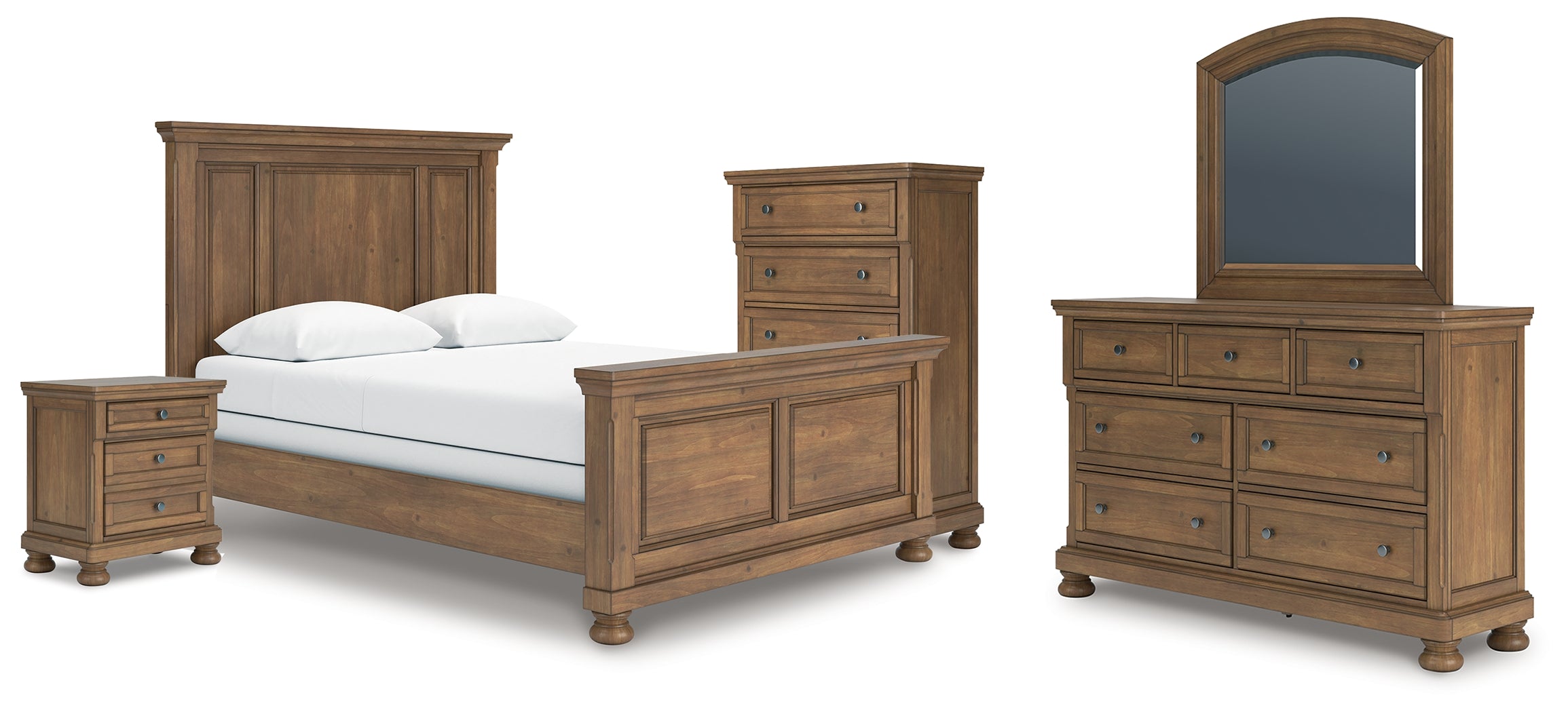 Furniture City Laplace - Ashley Furniture - Feddinger Queen Panel Bed, Dresser, Mirror, Chest and Nightstand - Queen Panel Bed, Dresser, Mirror, Chest and Nightstand - PCB779B10