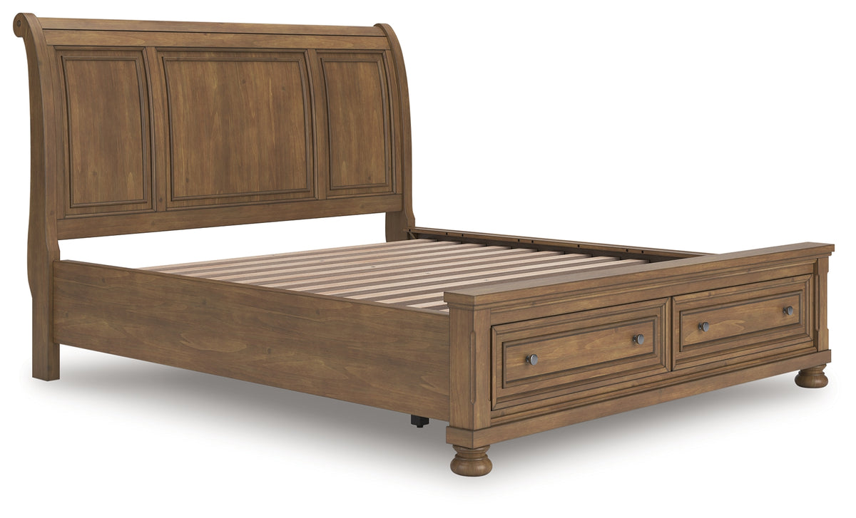Furniture City Laplace - Ashley Furniture - Feddinger California King Storage Sleigh Bed - California King Storage Sleigh Bed - PCB779B9