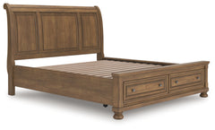 Furniture City Laplace - Ashley Furniture - Feddinger California King Storage Sleigh Bed - California King Storage Sleigh Bed - PCB779B9