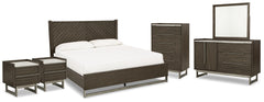 Furniture City Laplace - Ashley Furniture - Arkenton King Panel Bed, Dresser, Mirror, Chest and 2 Nightstands - King Panel Bed, Dresser, Mirror, Chest and 2 Nightstands - B786B10