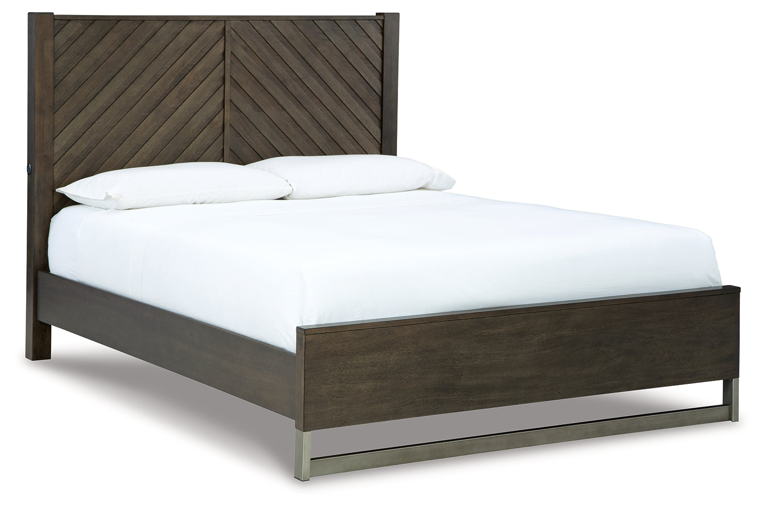 Furniture City Laplace - Ashley Furniture - Arkenton Bedroom - Queen Panel Bed / Grayish Brown - B786B2
