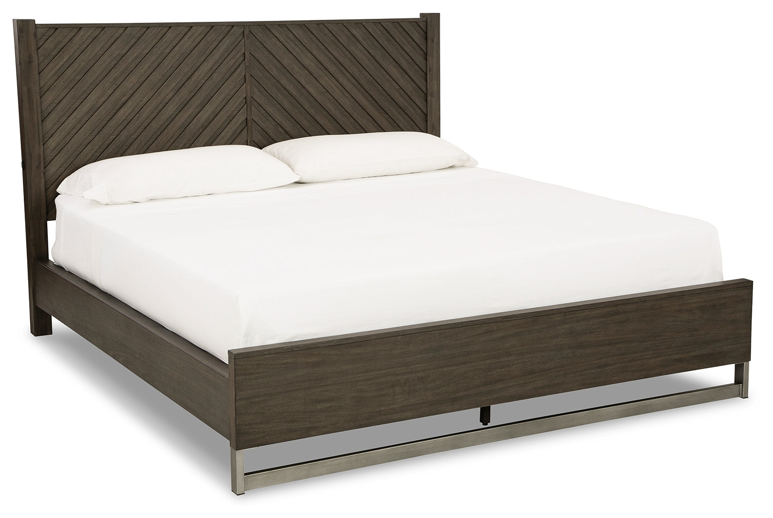 Furniture City Laplace - Ashley Furniture - Arkenton Bedroom - King Panel Bed / Grayish Brown - B786B4