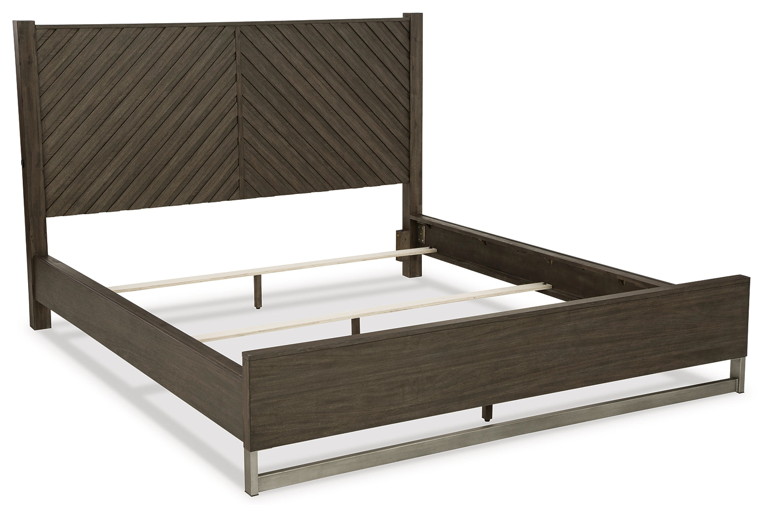 Furniture City Laplace - Ashley Furniture - Arkenton Bedroom - King Panel Bed / Grayish Brown - B786B4