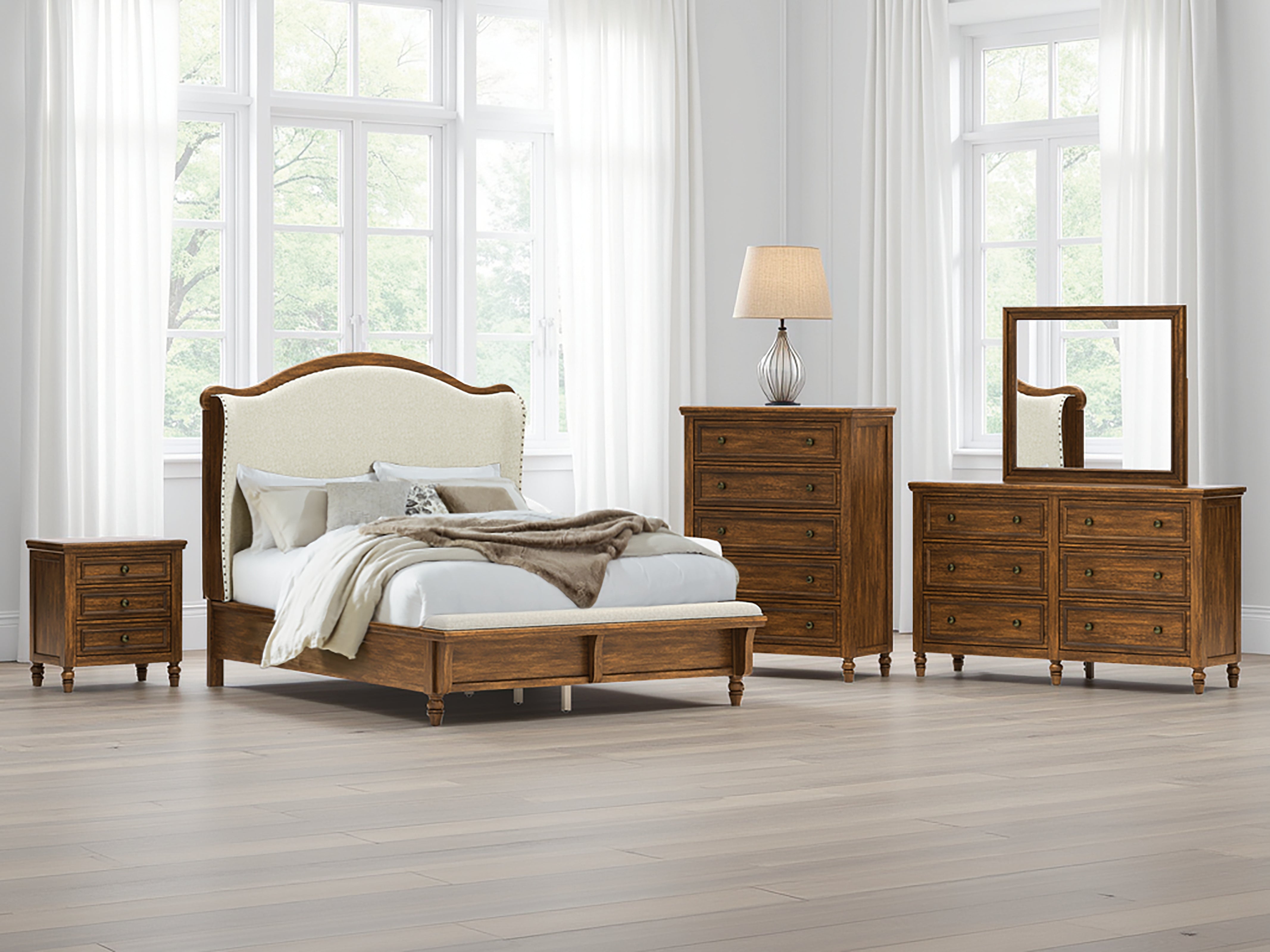 Furniture City Laplace - Ashley Furniture - Sturlayne Bedroom - Queen Upholstered Panel Bed - B787B2