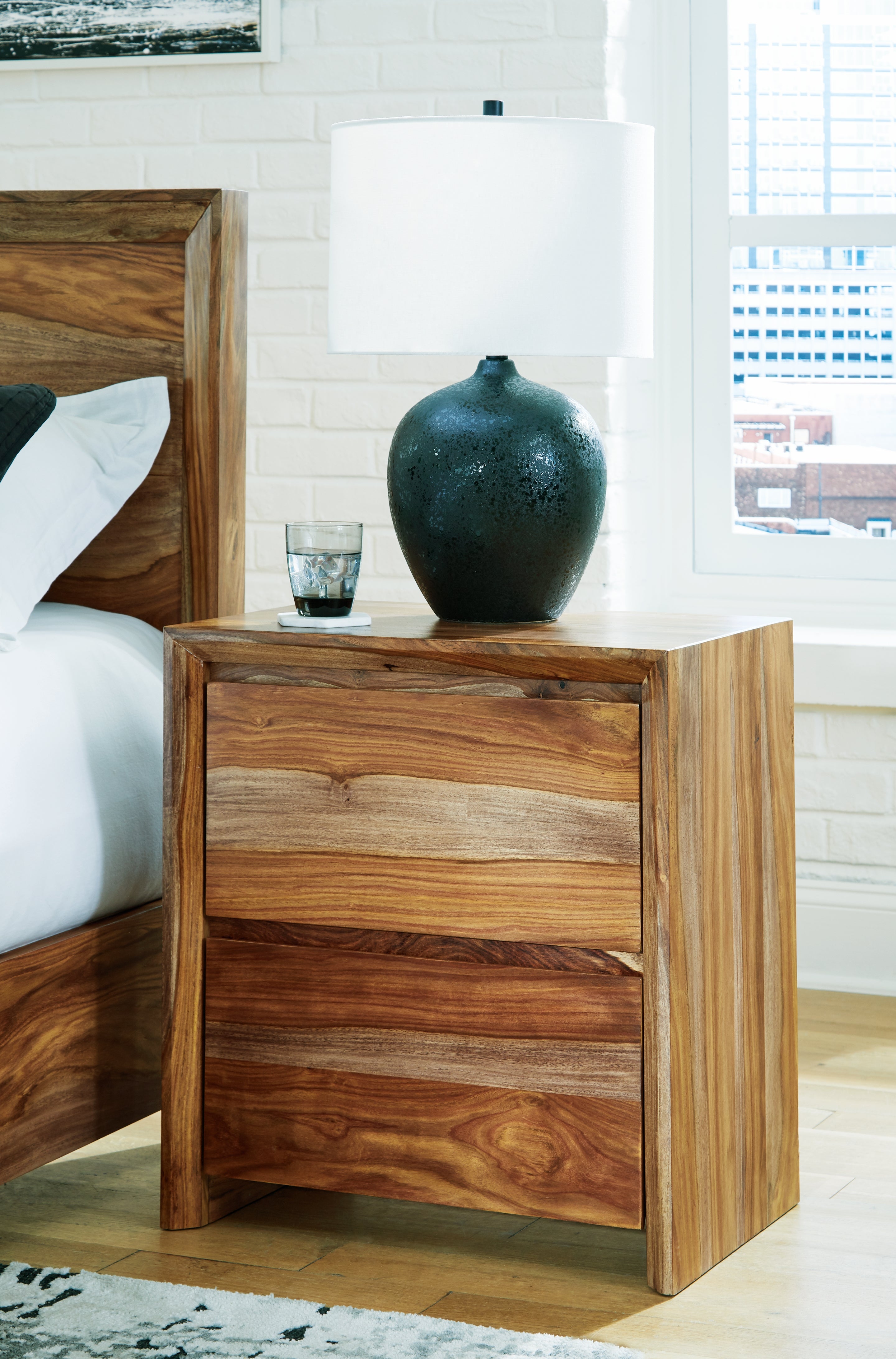 Furniture City Laplace - Ashley Furniture - Dressonni Bedroom - Two Drawer Night Stand - B790-92