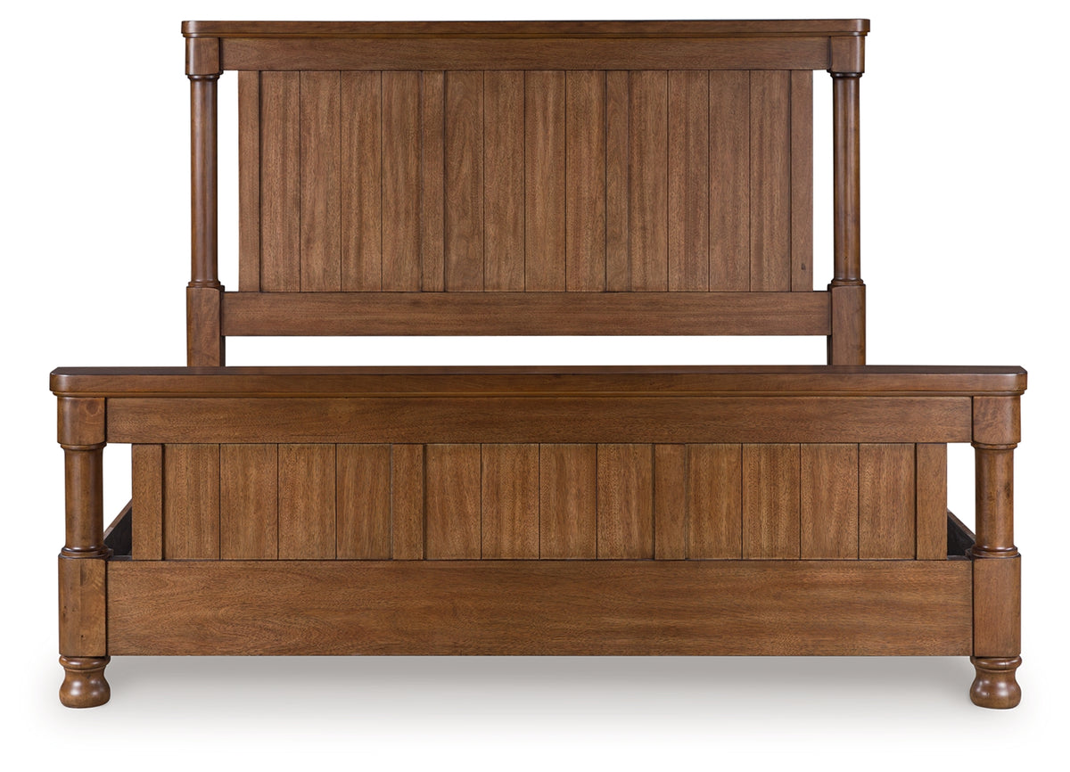 Furniture City Laplace - Ashley Furniture - Rowlenstown California King Poster Bed - California King Poster Bed - PCB824B5