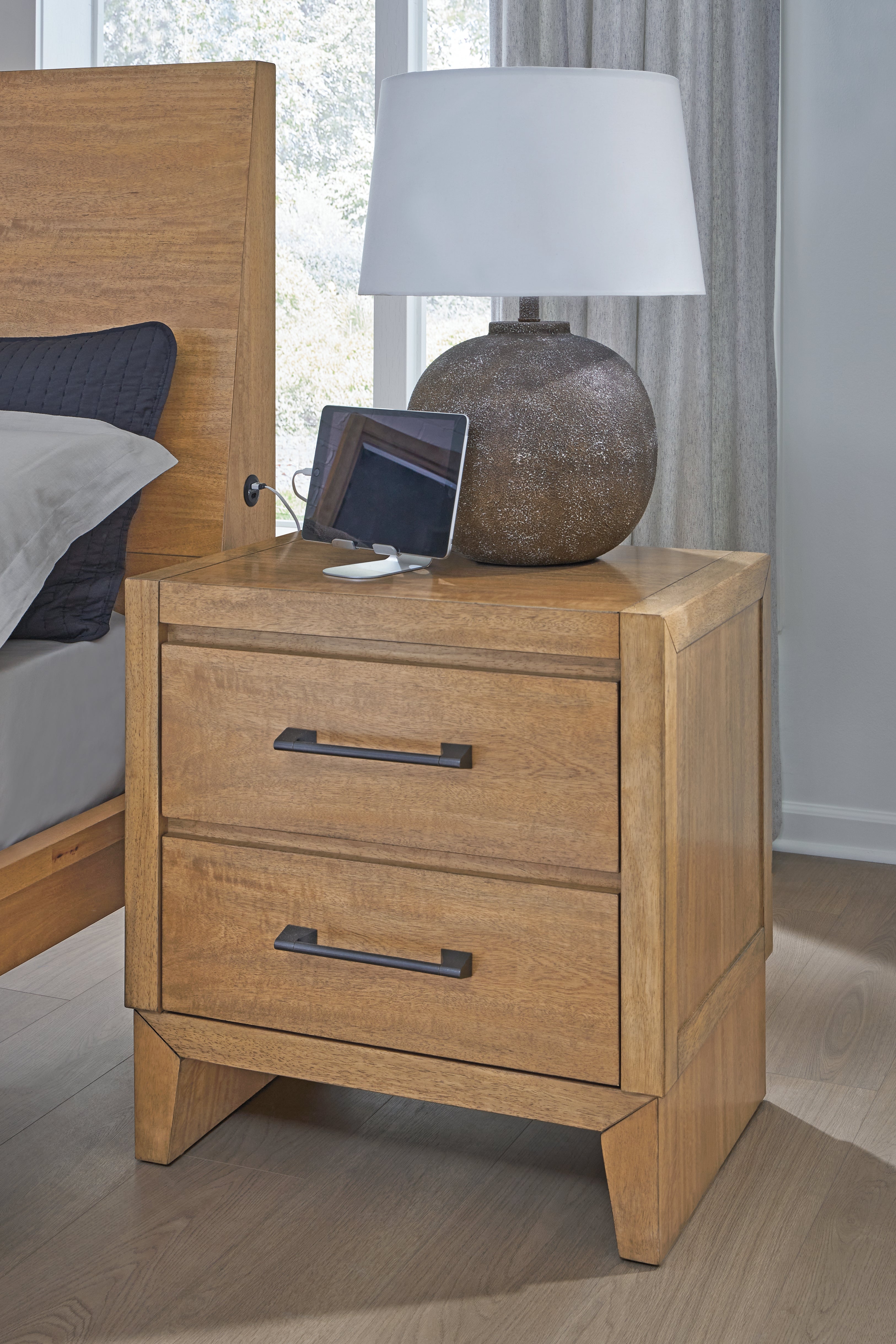 Furniture City Laplace - Ashley Furniture - Sherbana Bedroom - Two Drawer Night Stand - B833-92