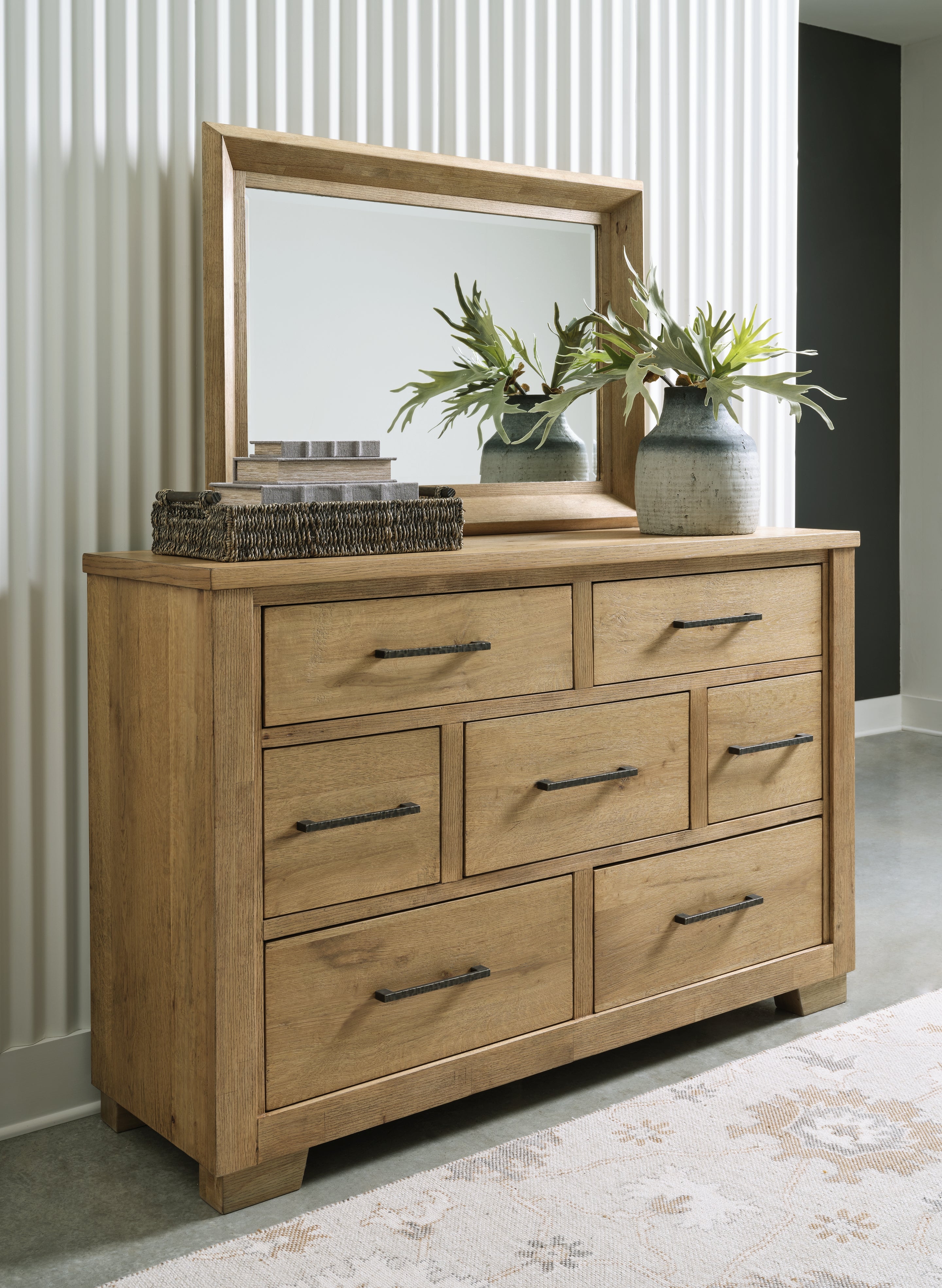 Furniture City Laplace - Ashley Furniture - Galliden Bedroom - Dresser and Mirror - B841B1