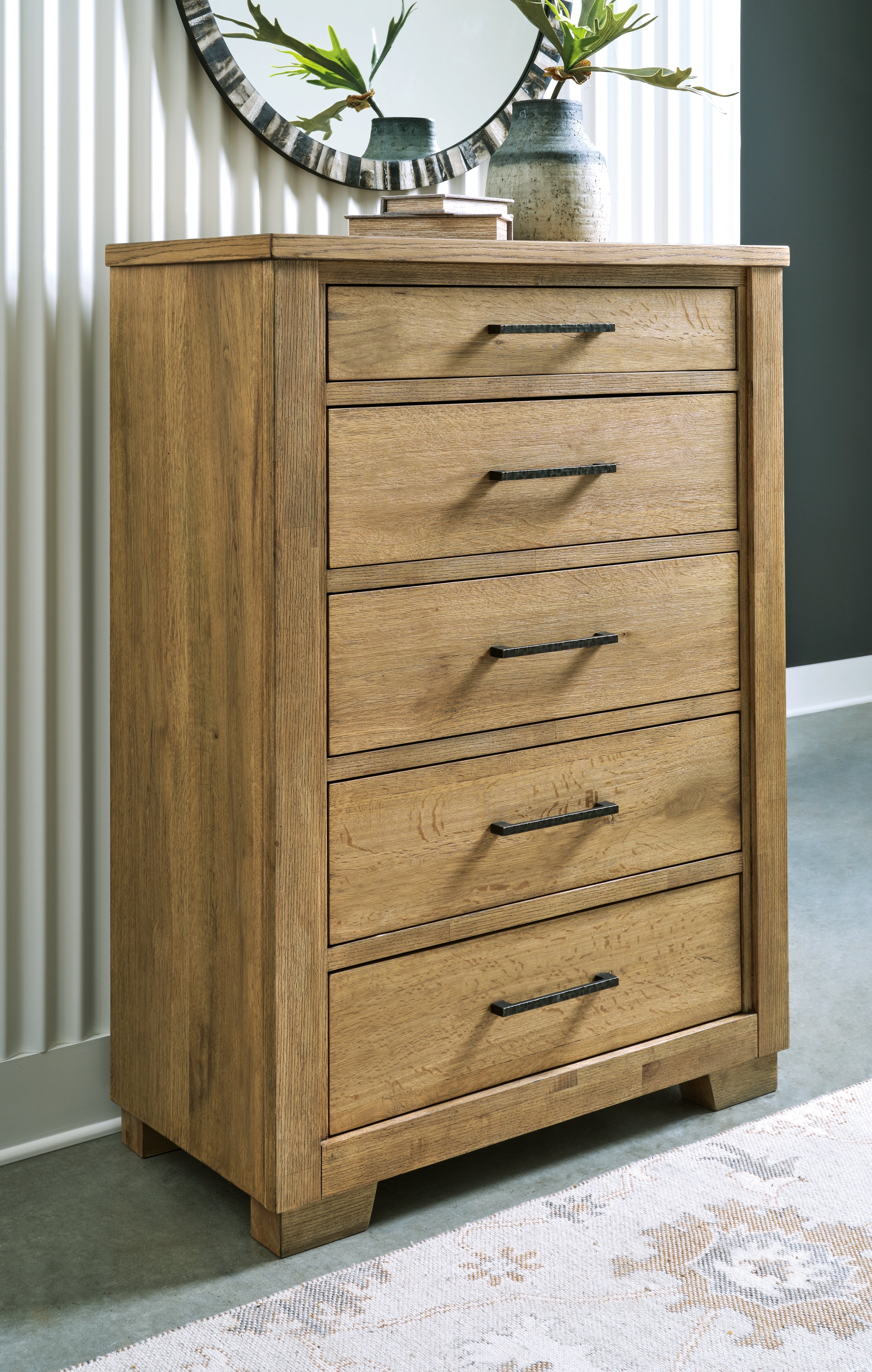 Furniture City Laplace - Ashley Furniture - Galliden Bedroom - Five Drawer Chest - B841-46