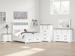 Furniture City Laplace - Ashley Furniture - Ashbryn Queen Panel Storage Bed - Queen Panel Storage Bed - B844B2